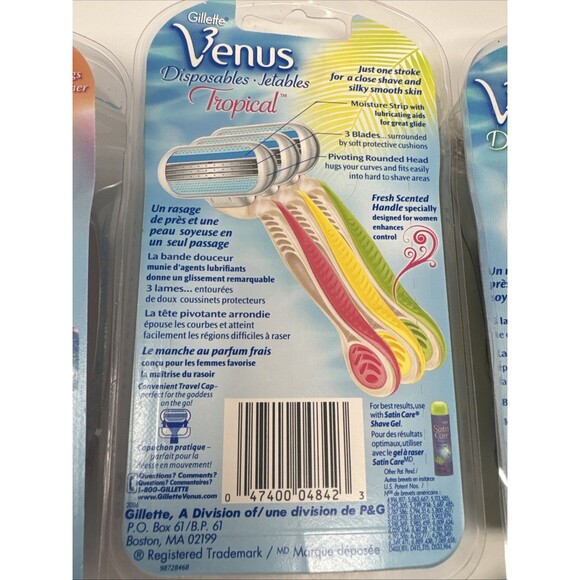 Gillette Venus Disposables LOT OF 18 - 6 Packs Tropical Smooth Legs Fresh Scent - Picture 11 of 14